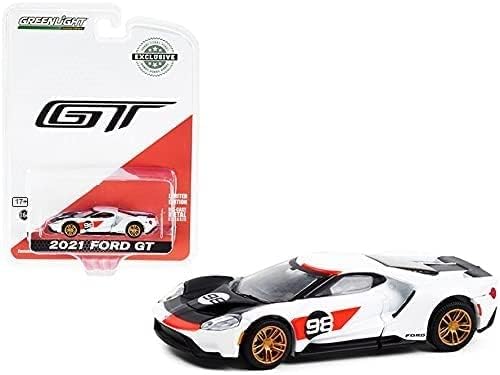 2021 Ford GT 98, bijelo-zeleno svjetlo 30244/48-1/64 Diecast model autić