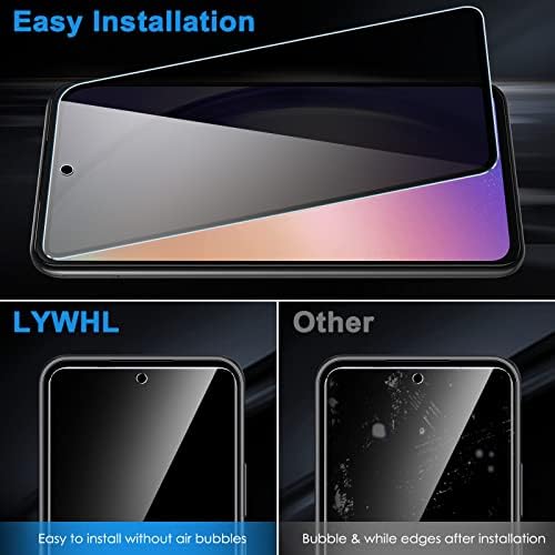 Lywhowwl [2 pakovanje za Samsung Galaxy A54 5G zaštitni ekran, anti špijunski zaštitni ekran Zaštitni staklo, 9h protiv ogrebotine