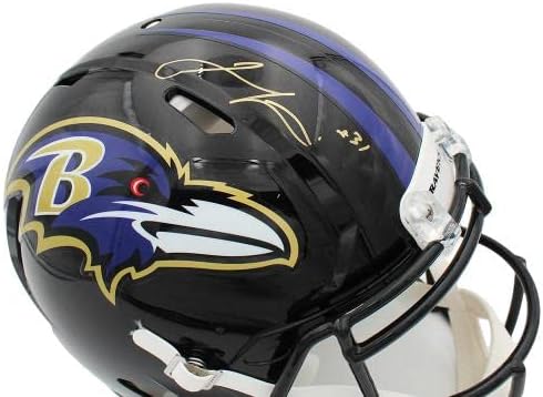 Jamal Lewis potpisao Baltimore Ravens speed autentične NFL kacige sa autogramom NFL Helmets