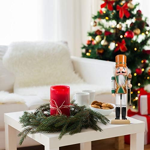 Veemoon Nutcracker figure vojnik, 10 u obojenim Orašar brojke drveni Orašar vojnik Kip sa, svečani kolekcionarski Orašar stola Božić