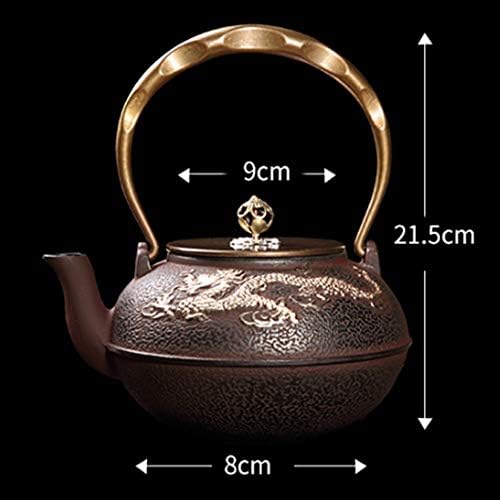 Željezni čaj čaj japanski orijentalni tradicionalni stil željezni čaj za labav čaj za list, čaj za čaj za slađe, Pibm, Brown2, 1400ml