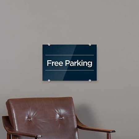 CGsignLab | Besplatan parking -Basic Navy Premium akrilni znak | 18 x12