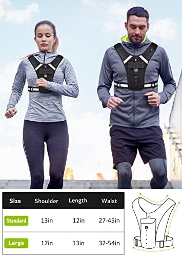Fokia Kunbio LED reflektirajući držač telefona za prsluke za trčanje, dodatna oprema za muškarce i žene trkače,besplatan prsluk za