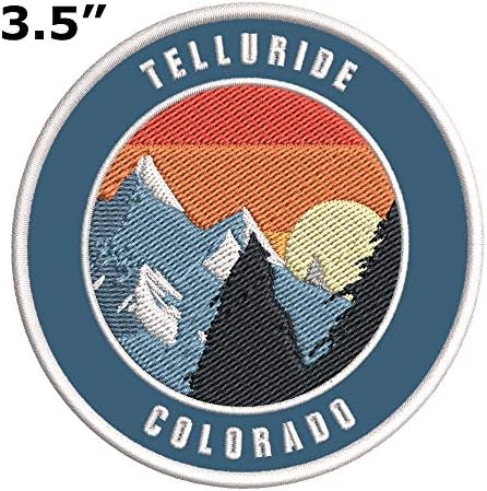 Telluride, kolor u Kolorado Restort Mountain Emboidered Premium Patch DIY Iron-on ili šiva ukrasni znački amblem Suvenir Putni prijenosnik