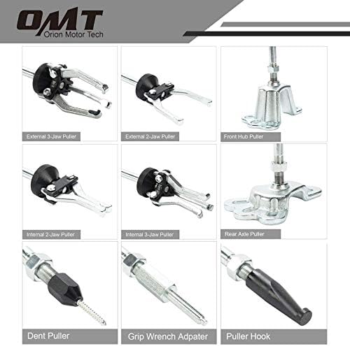 OMT 9-Way Slide Hammer izvlakač Set & amp ;Heavy Duty Ball Joint Press i u zajednički uklanjanje alat Kit, paket