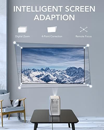 1080p FHD projektor 4K podržao Smart projektor Netflix-Licenced & 4K HDMI kabel 6,6ft