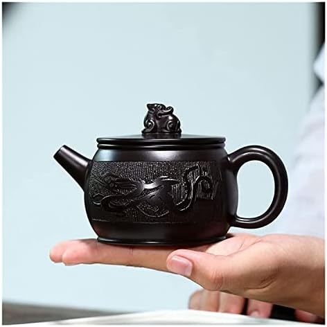 Moderni čajnici 240ml ljubičasta glina čajnik sirove rude crno blato filter za čaj za ruke ručno oslikano zmaj uzorak Zisha čajnik