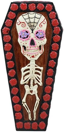 Dan ebrosa mrtvih šećernih lubanja gotički kostur kostiju vampir kutija za nakit od lijesa Drakula casnic tajno stanje