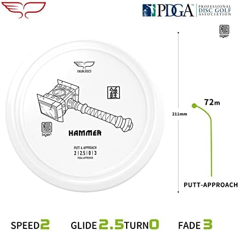 Yikun Disc Golf set | Dvostruki mačevi vozač | Stabilni čekić | Kontrolizirani Midrange Kui | Savršeno za igre na otvorene i takmičenje