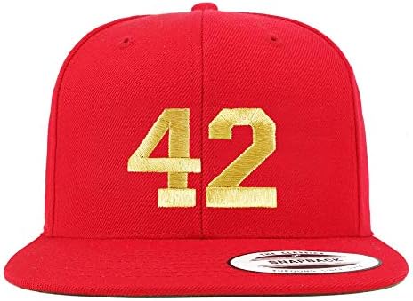 Trendy Prodavnica Odjeće Broj 42 Zlatna Nit Sa Ravnim Novčanicama Snapback Bejzbol Kapa