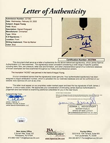 ANGUS YOUNG potpisao autogram pune veličine običaj 1/1 Fender električna gitara BB sa JAMES SPENCE JSA pismo autentičnosti-AC / DC