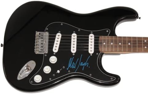 MICK TAYLOR potpisao autogram u punoj veličini crni blatobran STRATOCASTER električna gitara sa JAMES SPENCE pismo autentičnosti JSA