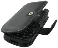 Monako Crna knjiga Knjiga Kožni poklopac s poklopcem za uklanjanje remena za T-Mobile HTC Dash 3G / Snap S522