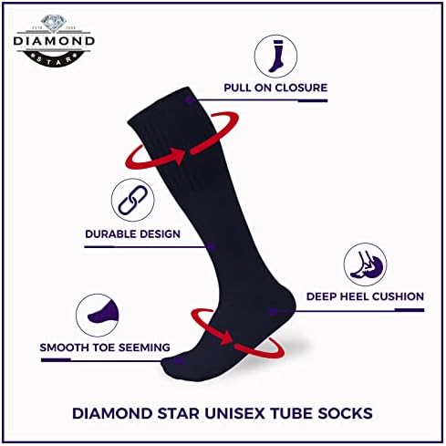 Dijamantna zvijezda muške čarape za atletske cijevi koje rade sportove preko teleta Calf punog jašuta premium mekog pamuka velikih