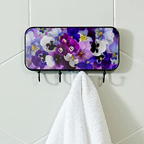 Držač ručnika Zidni nosač ručnika za kupatilo Dekor ogrtač ogrtač Odjeća cvjetni uzorak za kupanje ručnike za pohranu