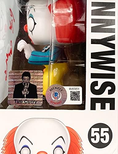 Tim Curry Autographing potpisao je Funko Pop Pennywise 55 To film Beckett COA