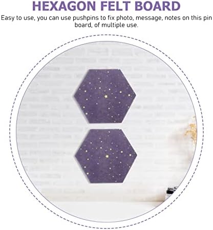 SEWACC šesterokutna ploča od plute pločice samoljepljiva DIY oglasna ploča igla 6kom Oglasna tabla uredska kućna učionica dekoracija