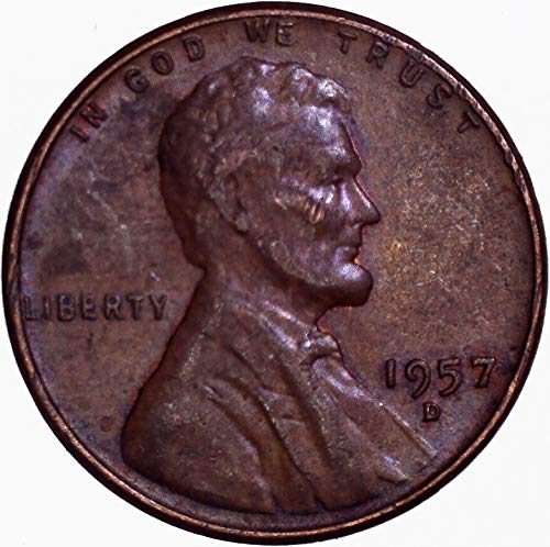 1957 d Lincoln pšenica Cent 1c vrlo dobro