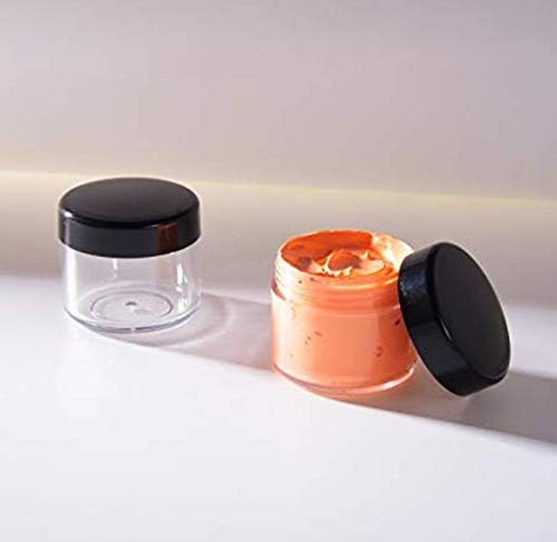 ASTRQLE 50pcs 15g 15ml Prozirne kozmetičke boce od plastične okrugle oblikovane make up sjenilo za oči špedice prah krema za skladištenje
