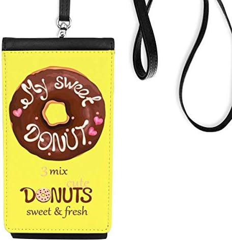 Čokoladna krafna desert Sweet Food Telefon novčanik torbica Viseća torbica za mobilne uređaje