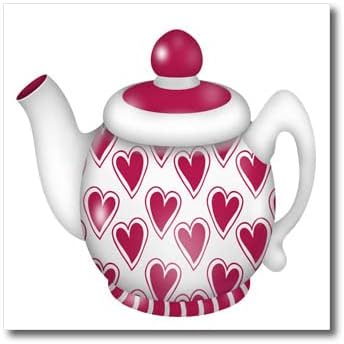 3Droza Slatka brusnica crvena srčana ilustracija sa ilustracija čajnika - glačalo na transferima topline