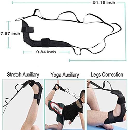 EOM Yoga Stretch remen za nogu nogavice s petljima sa petljima, rehabilitacijski remen za rehabilitaciju, gimnastičara istezanja ligamenta