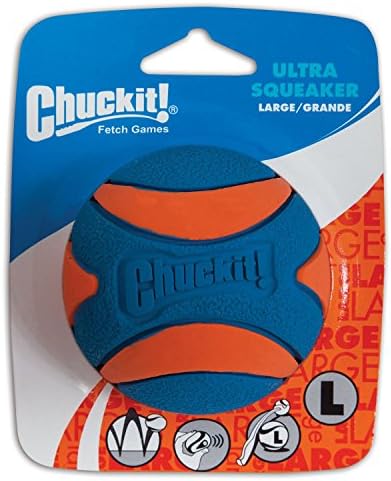 Chuck It Dog Ultra Squeaker Ball, Velika, Sve Veličine Rasa