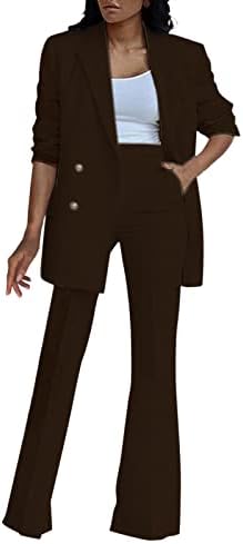 Ethia elegantno ležerna odjeća za muškarce ženske ležerne male težine tanka jakna tanka kaput i pantalone dugih rukava