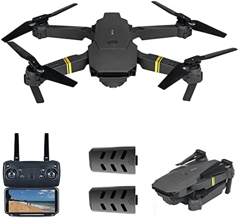 UJIKHSD RC Drone sa dvostrukom kamerom, 4K HD FPV Drone za djecu i odrasle, sklopivi RC Quadcopter sa 3D Flip, bezglavi režim, nadmorsku
