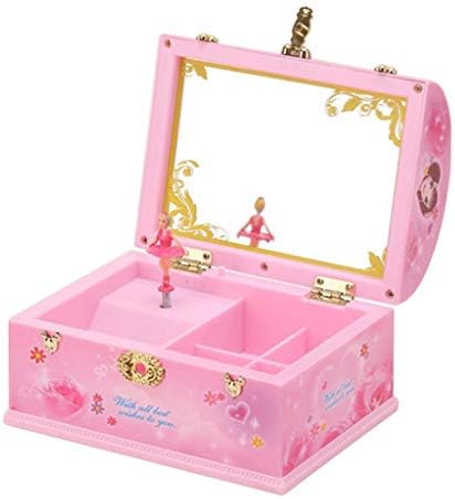 KLHHG Dance Ballerina Music Box Nakit Kutija Plastična devojka Mehanizam Music Box Roasel Dekoracija poklona
