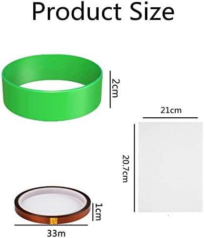 LKJYBG 10pcs opsezi za sublimaciju Tumbler silikonske trake Toplina za sublimacioni papir Držač prstenastim rubnim rubnim gumom za