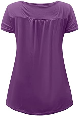 Žene Ljeto Jesen bluza 2023 Odjeća Trendi kratkih rukava Crewneck Pamuk Pamuk Pamuk Pleased Top Tee za žensko 3J 3J