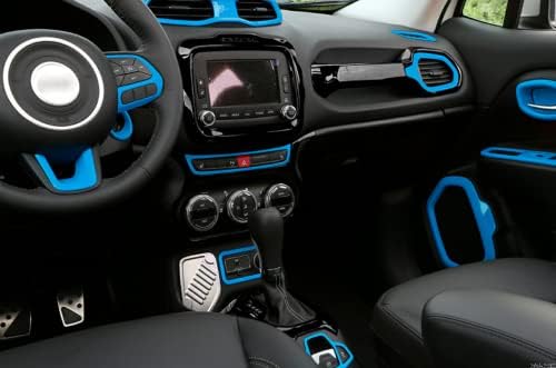 Unutrašnja oprema Landparts 31pcs Automobil Naljepnice poklopca za ukrašavanje kompatibilne sa Jeep Renegade 2015-2020