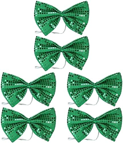 6 komada festival kravata slatka djetelina Shamrock Bowties party negreni foto rekviziti za svetog Patricka Dan vjenčanica Favori