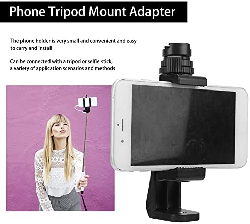 Držač Stativa za telefon, Prijenosni Adapter za montiranje Stativa za telefon 360 stepeni vertikalna/horizontalna rotacija za Selfie
