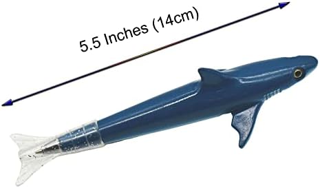 Lopenle 5pcs ribe olovke olovke za morsko psove morske olovke u olovkama morskih kugličnih olovke sa penama s penom repom crne mastila