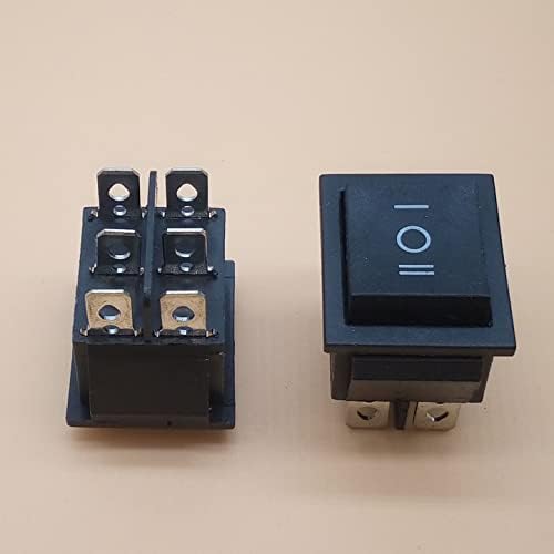 2pc prekidač za rocker Power Switch 3 Pozicija 6pin dugme za zatvaranje sa lampicom KCD4 16A 250VAC / 20A 125VAC na mreži