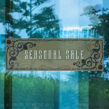 CGsignLab | Sezonska prodaja -Victorian gotic prozor Cling | 36 x12