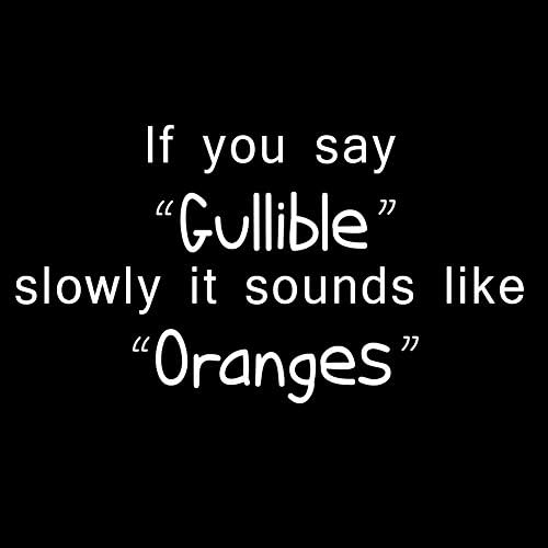 Ako kažete lakoverne zvukove kao narandže smiješne šale 6 naljepnica vinil naljepnica