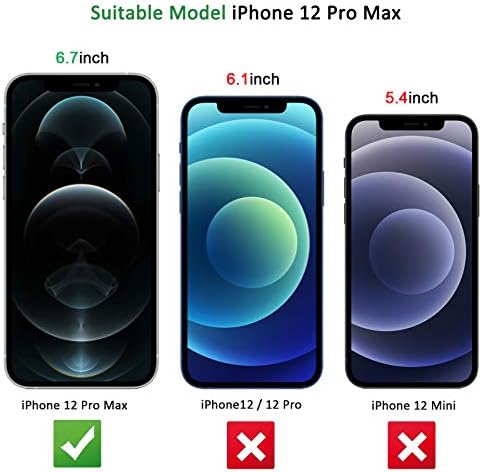 NEW'C [3 Pack] dizajniran za iPhone 12 Pro Max zaštitnik ekrana kaljeno staklo, Ultra otporno na futrolu