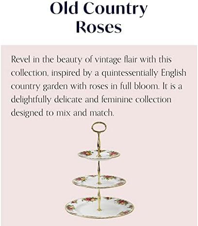 Royal Albert stare državne ruže Troslojni zastoj za torte, 11.5 , Multi