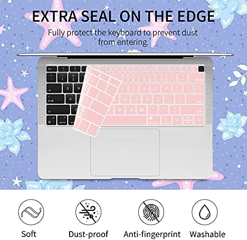 Watbro kompatibilan sa MacBook Air Case 2020 2019 2018 Release A2337 M1 / ​​A2179 / A1932, Mermaid Fish Scalκη Kućište sa poklopcem