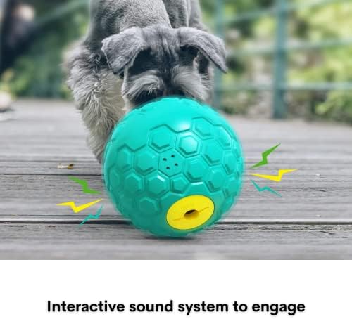 Pawfect Ball Ball Toy | Interaktivna puzzle kućna hranilica, izdržljiva gumena dohvaća igračka za velike / srednje / male pse