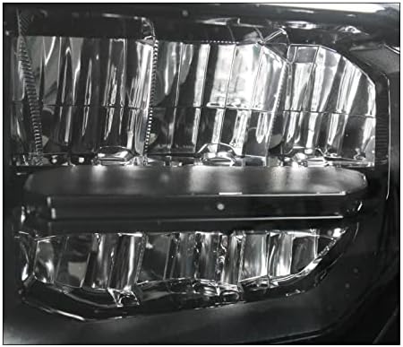 ZMAUTOPARTS Full LED farovi prednja svjetla Crna kompatibilna sa 2014-2017 Toyota Tundra Limited/SR / SR5