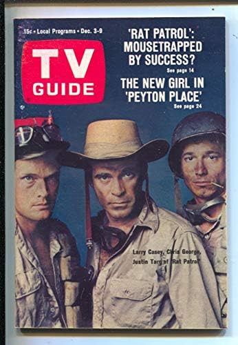 TV vodič 12 / 3 / 1966 - Chris George rat Patrol-Illinois-bez oznake-kopija štanda za vijesti-VF