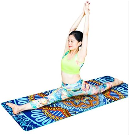 ZAUNCO prostirka za jogu 1/5-inčna lijepa antilop TPE prostirka za jogu neklizajuća fitnes Vježba fitnes gimnastička prostirka za