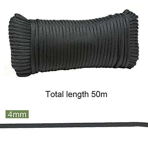 Videopup 650LB Paracord 50m - 9 Strand Paracord konop - 4mm najlonska konopa Mil-Spec Para Cord - Kamp užad planinarenje Ribolov preživljavanje