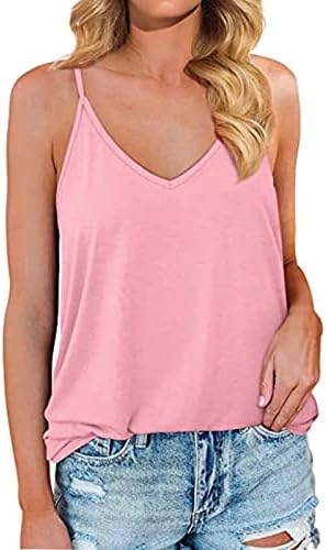 2023 Odjeća bez rukava V Cotton Basic Lounge Top Shirt za djevojčice labava košulja ljetna jesen žene 1m 1m