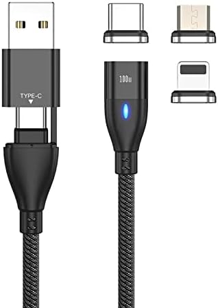 Boxwave Cable kompatibilan sa lancem C71 - Magnetosnap PD allchack kabel, magnet PD 100W kabel za punjenje USB tip-c Micro USB za