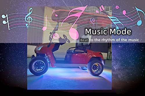 Dr. Acces Golf Cart LED light Strip Kit Golf Cart Underglow neonska rasvjeta za EZGO Club Car Yamaha, 27 načina višebojna rasvjeta